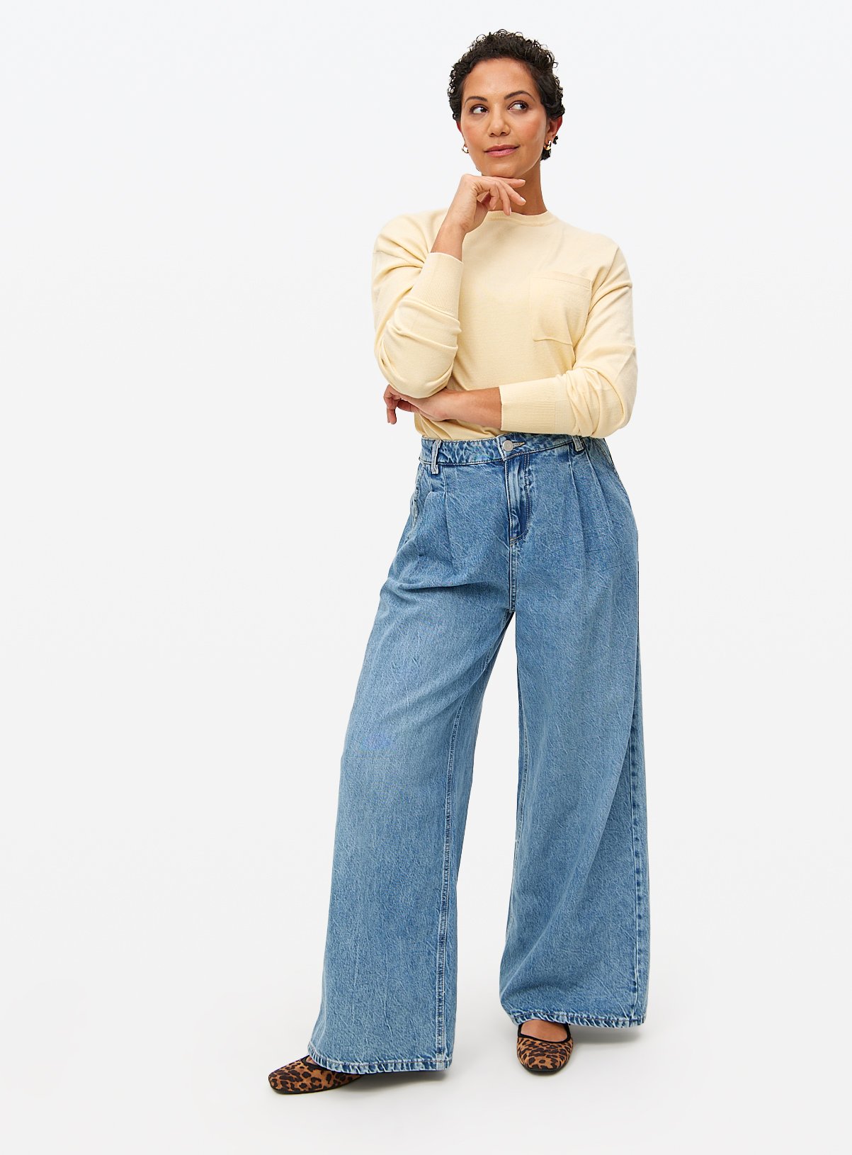 Light Yellow Soft Touch Pocket Jumper 14 - Image 2 thumbnail